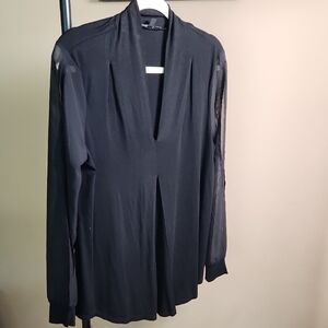 Cable & Gauge Black Petite Top